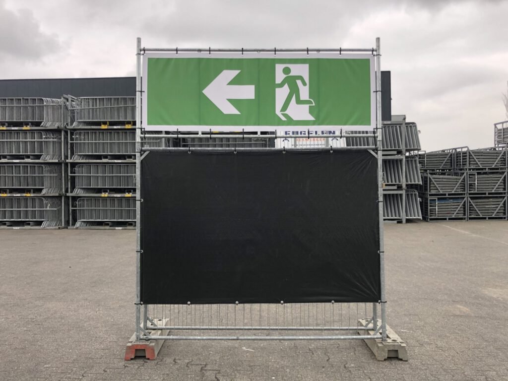 Bouwhekken met zeil 2,50